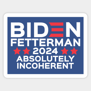 Biden Fetterman 2024 Sticker